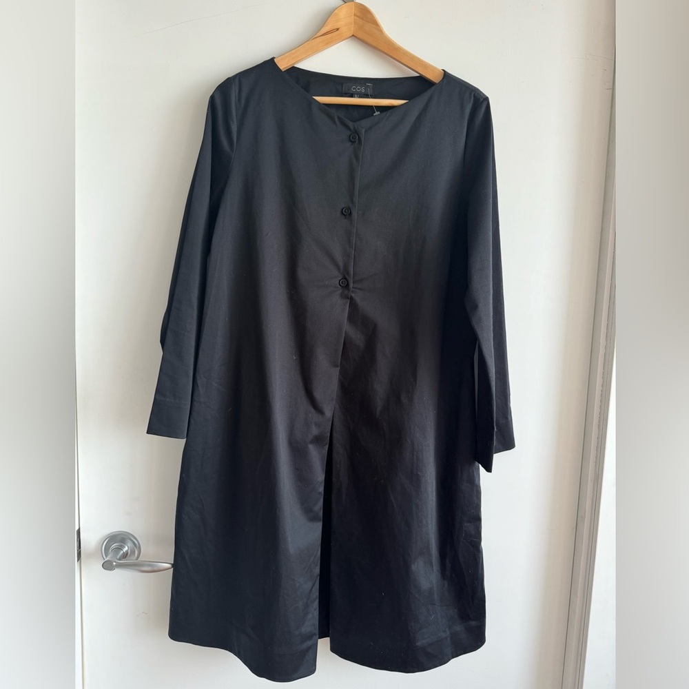 COS Black Cotton dress